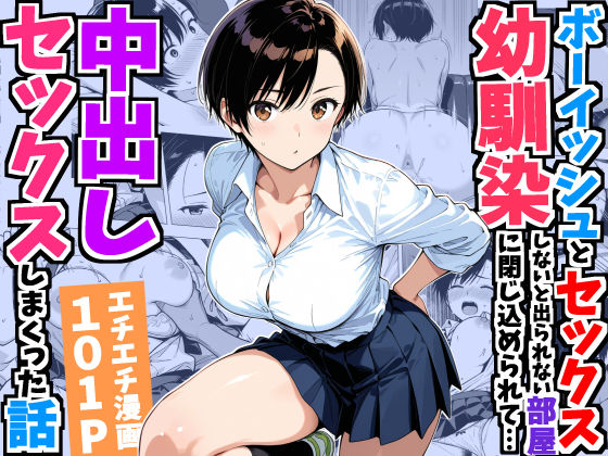 ボーイッシュ幼馴染と「セックスしないと出られない部屋」に閉じ込められて…中出しセックスしまくった話 デリカリカ